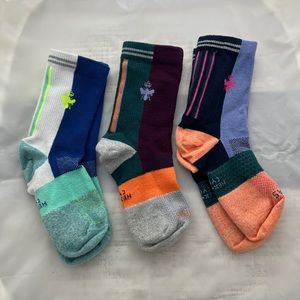 Bombas Half-Calf Cycling Socks 3 Pair ~ gently used~ Women’s M (US 8-10.5)